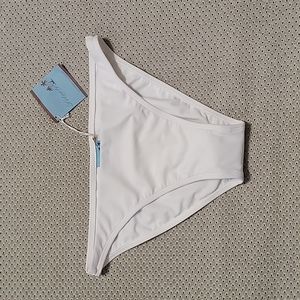 NWT Letarte White Bikini Bottom Size: M